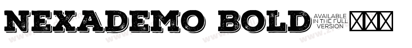 NexaDemo Bold字体转换
